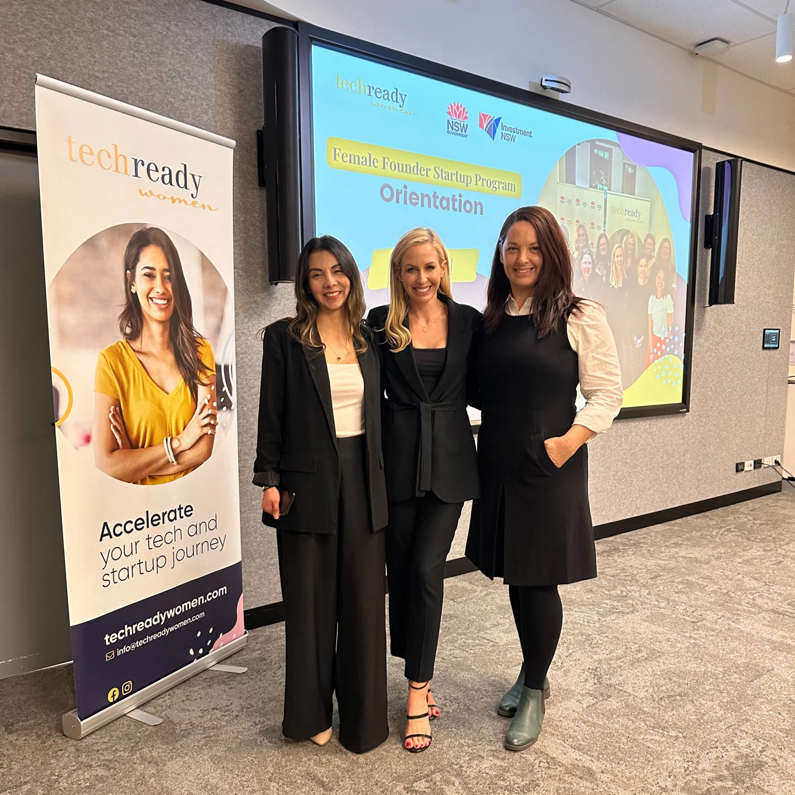 Women at a TRW startup event
