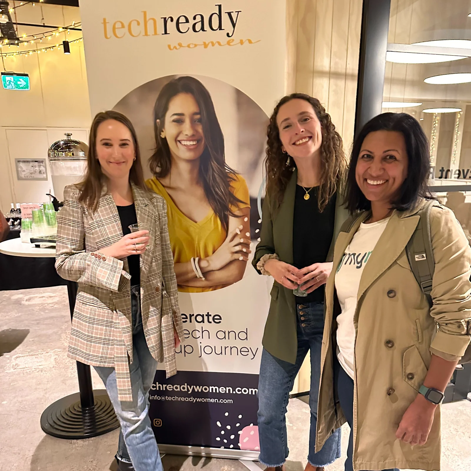 Founders sharing ideas at a Tech Ready Women event